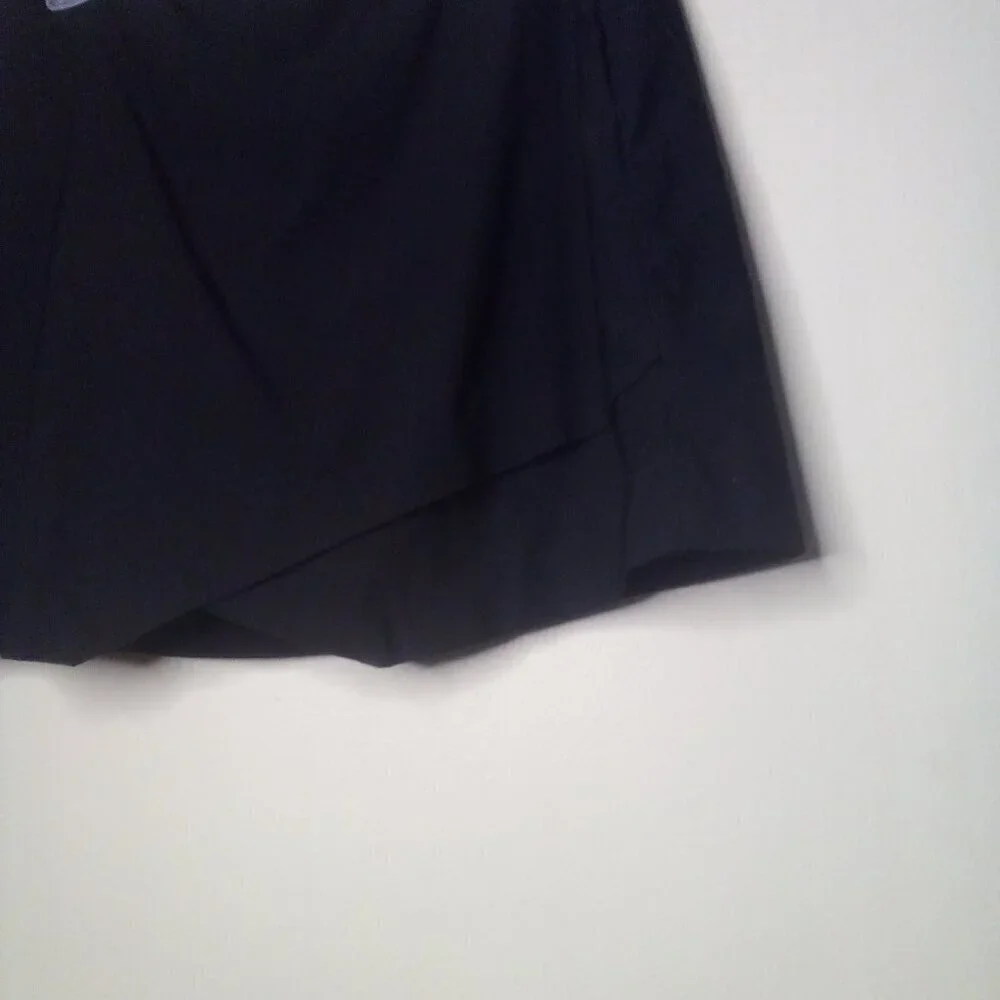 Versona Skort Skirt Women L Pockets Pull On Elastic Active Black